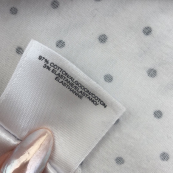 Anne Klein button down white with black dots - Picture 8 of 11